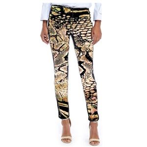 Skinny Stretch Slim Cut Pant ZIP Pocket Art